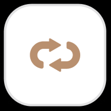 icon of arrows pointing to each other
