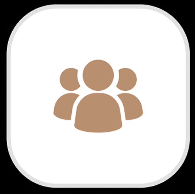 icon of three people