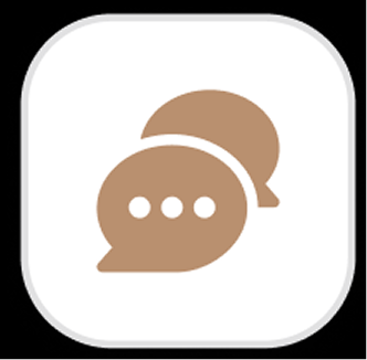 icon of speech bubbles