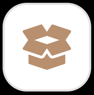 icon of an open box