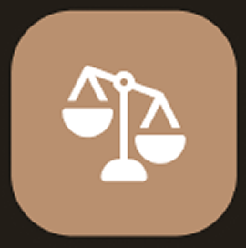 icon of scales weighted to one side