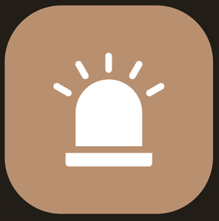 icon of a police siren