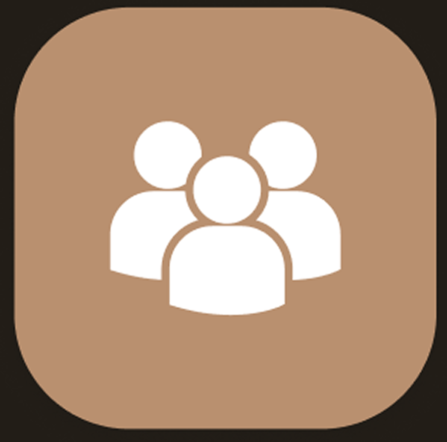 icon of three people