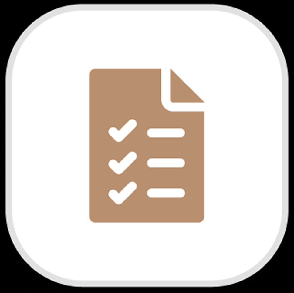 icon of a list of items
