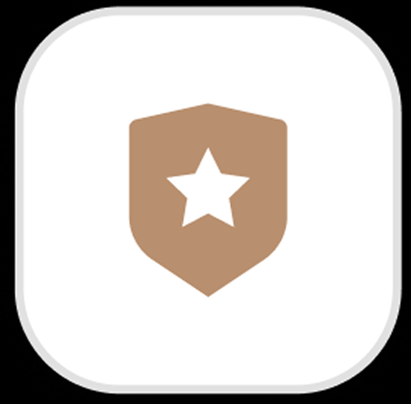 icon of a security badge
