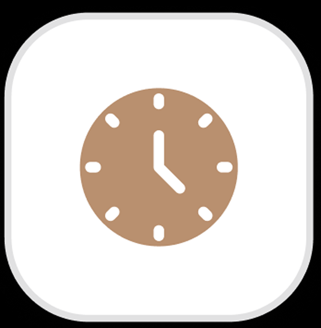 icon of a clock